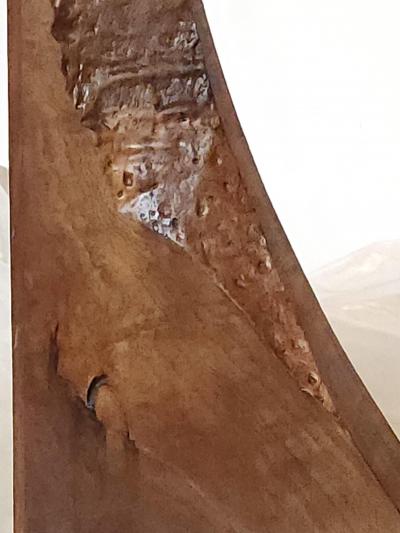 George Nakashima Nakashima Style Black Walnut Floor Lamp Organic Modern Design 1980s