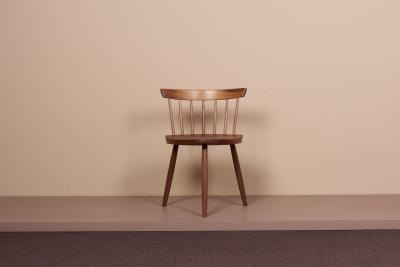 George Nakashima Pair of Nakashima Studio Mira Nakashima Mira Chairs in Walnut US 2021