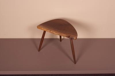 George Nakashima Pair of Nakashima Studio Mira Nakashima Wepman Side Tables in Walnut US 2021