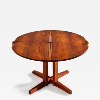 George Nakashima Round Cluster Base Dining Table