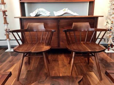George Nakashima Set of Four Captain Chairs by George Nakashima