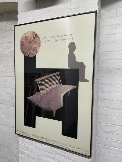 George Nakashima Signed Mira Nakashima Poster The Soul of a Tree George Nakashima 1993