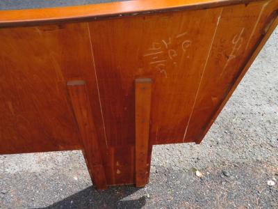 George Nakashima Stunning Nakashima Style Walnut King Size Headboard Mid Century Modern