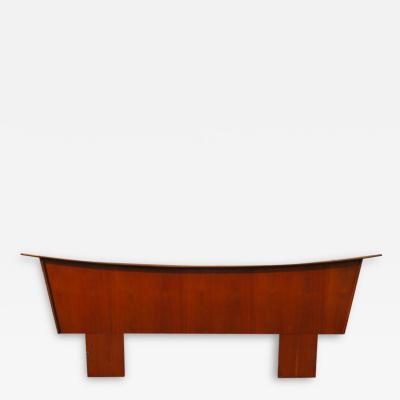 George Nakashima Stunning Nakashima Style Walnut King Size Headboard Mid Century Modern