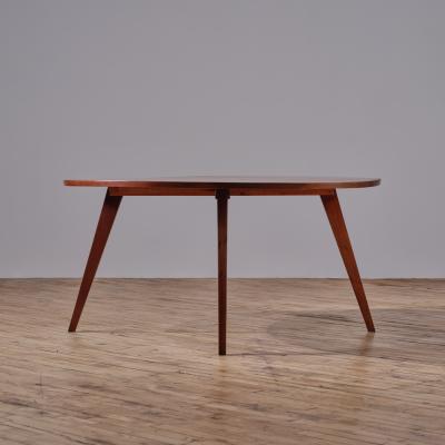 George Nakashima Very Early Round Splay Leg Dining Table