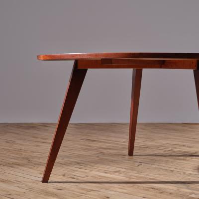 George Nakashima Very Early Round Splay Leg Dining Table