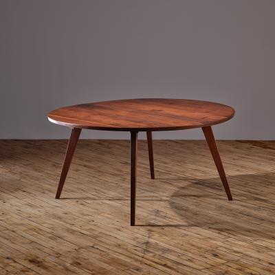 George Nakashima Very Early Round Splay Leg Dining Table