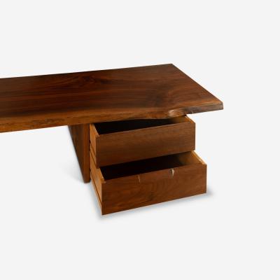George Nakashima Wall Hung Shelf with Drawers