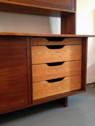 George Nakashima Walnut Sideboard with Top Shelf by George Nakashima