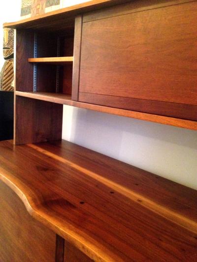 George Nakashima Walnut Sideboard with Top Shelf by George Nakashima