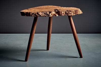 George Nakashima Wepman Burlwood Side Table by Nakashima Woodworkers