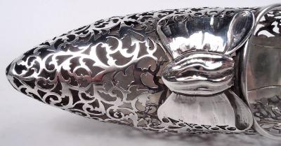George Nathan Asprey English Edwardian Sterling Silver Lady s Shoe Ornament 1908