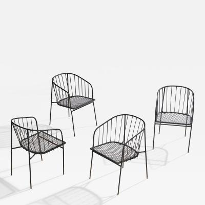 George Nelson Armchairs in Iron USA 1950s