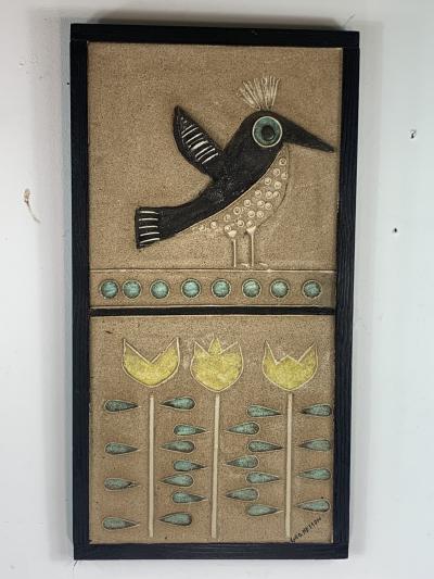 George Nelson GEORGE NELSON MID CENTURY MODERNIST WALL PLAQUE