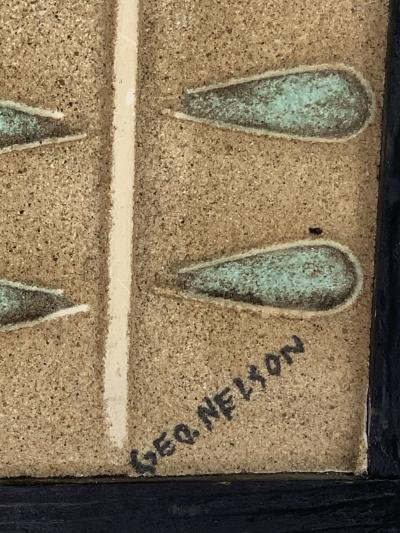 George Nelson GEORGE NELSON MID CENTURY MODERNIST WALL PLAQUE