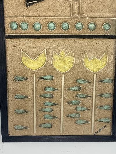 George Nelson GEORGE NELSON MID CENTURY MODERNIST WALL PLAQUE