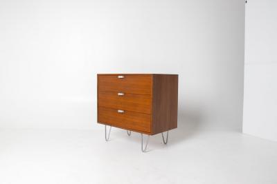 George Nelson George Nelson Basic Series 3 Drawer Dresser in Walnut