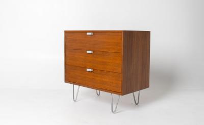 George Nelson George Nelson Basic Series 3 Drawer Dresser in Walnut