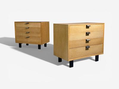 George Nelson George Nelson Cabinets Birch Stainless Steel USA c 1955