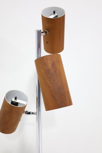 George Nelson George Nelson Holzzylinder Floor Lamp Rare