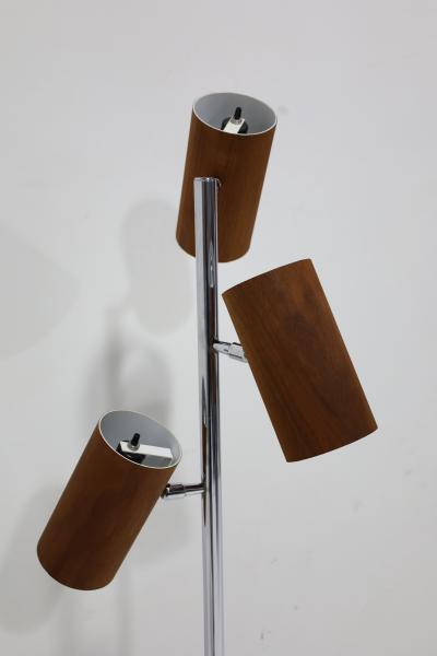 George Nelson George Nelson Holzzylinder Floor Lamp Rare