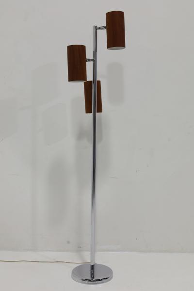 George Nelson George Nelson Holzzylinder Floor Lamp Rare