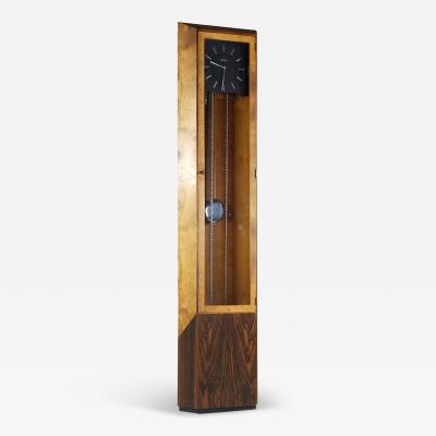 George Nelson George Nelson Mid Century Burlwood and Rosewood Grandfather Clock