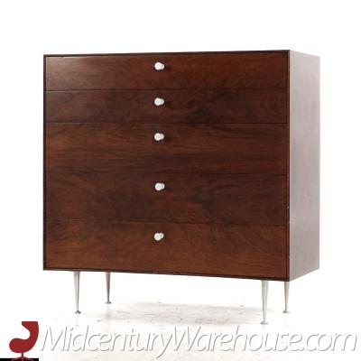 George Nelson George Nelson Mid Century Rosewood Thin Edge 5 Drawer Chest