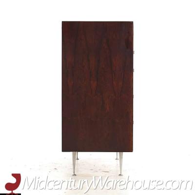 George Nelson George Nelson Mid Century Rosewood Thin Edge 5 Drawer Chest