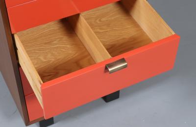 George Nelson George Nelson Multi Color Lacquered Highboy Dresser for Herman Miller