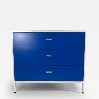 George Nelson George Nelson Steel Frame Dresser in Blue and Grey