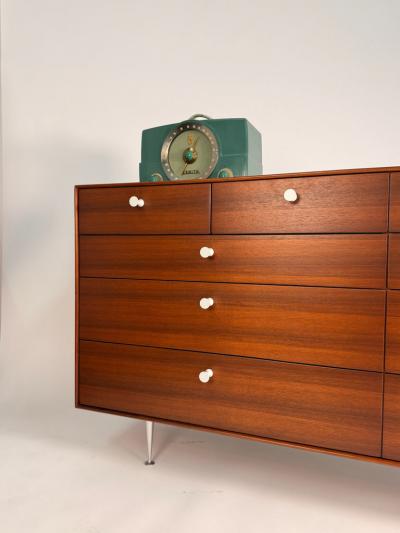 George Nelson George Nelson Thin Edge 10 Drawer Dresser in Walnut for Herman Miller