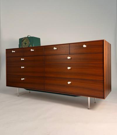 George Nelson George Nelson Thin Edge 10 Drawer Dresser in Walnut for Herman Miller