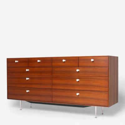 George Nelson George Nelson Thin Edge 10 Drawer Dresser in Walnut for Herman Miller