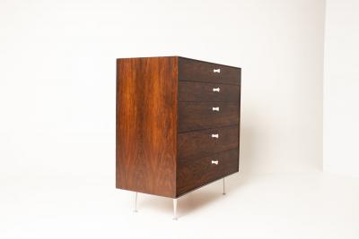 George Nelson George Nelson Thin Edge Tall Dresser in Rosewood by Herman Miller