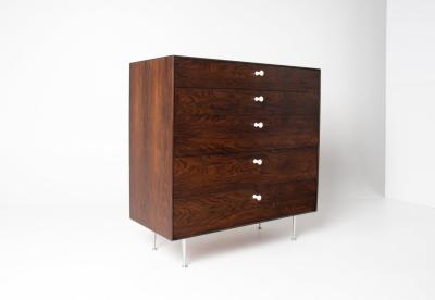 George Nelson George Nelson Thin Edge Tall Dresser in Rosewood by Herman Miller