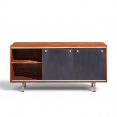 George Nelson George Nelson for Herman Miller 8000 Series Walnut Sliding Door Credenza