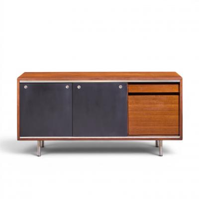 George Nelson George Nelson for Herman Miller 8000 Series Walnut Sliding Door Credenza