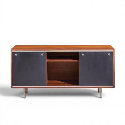 George Nelson George Nelson for Herman Miller 8000 Series Walnut Sliding Door Credenza