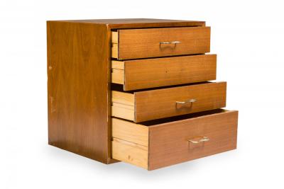 George Nelson George Nelson for Herman Miller American Mid Century Walnut Veneer 4 Drawer Comm