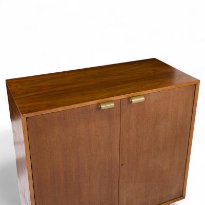 George Nelson George Nelson for Herman Miller Basic Series Walnut Two Door Cabinet Pair