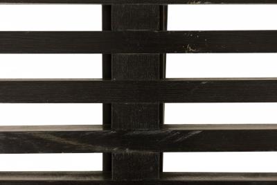 George Nelson George Nelson for Herman Miller Black Finished Wooden Platform Slat Bench