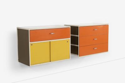 George Nelson George Nelson for Herman Miller Custom for Hugh DuPree Steel Frame Cabinets 1960