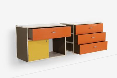 George Nelson George Nelson for Herman Miller Custom for Hugh DuPree Steel Frame Cabinets 1960