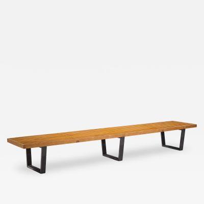 George Nelson George Nelson for Herman Miller Mid Century Long Slat Bench