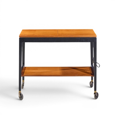 George Nelson George Nelson for Herman Miller Mid Century Walnut Server Bar Cart