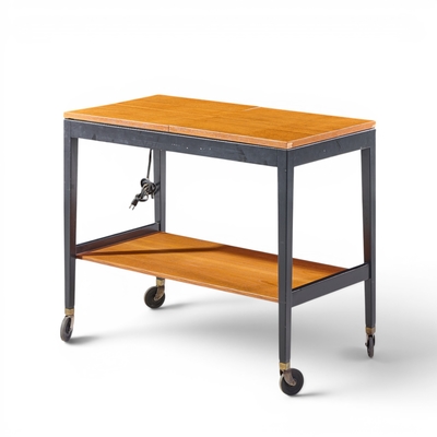George Nelson George Nelson for Herman Miller Mid Century Walnut Server Bar Cart