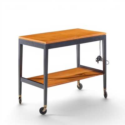 George Nelson George Nelson for Herman Miller Mid Century Walnut Server Bar Cart