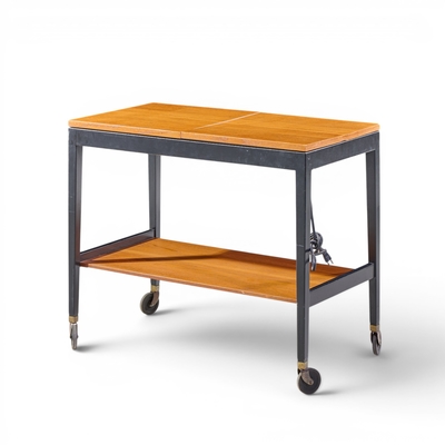 George Nelson George Nelson for Herman Miller Mid Century Walnut Server Bar Cart