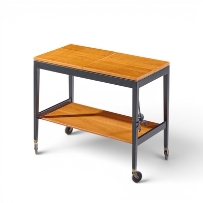 George Nelson George Nelson for Herman Miller Mid Century Walnut Server Bar Cart